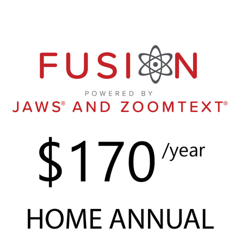 Fusion home annual subscription $170